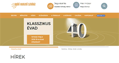 Desktop Screenshot of gyoriszinhaz.hu